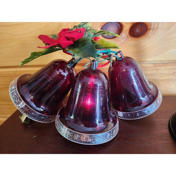 Vintage Carolites Bells of Noel Musical Lighted 3-Bell Cluster Christmas Read - Picture 14 of 16